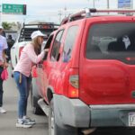 Coinciden Carlos Olson y Karina Olivas durante recorrido en Quintas Carolinas