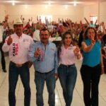 Coinciden Carlos Olson y Karina Olivas durante recorrido en Quintas Carolinas