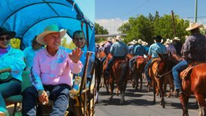 Cabalgata de cierre de Campaña en Meoqui con Ismael Pérez Pavía y su Equipo