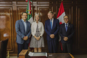 Reciben alcalde Jorge Cruz y alcalde electo Marco Bonilla a Embajador y Cónsul de Canadá